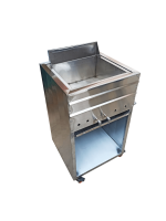 Freidor En Acero Con Bodega Quemador Industrial - Imagen 2